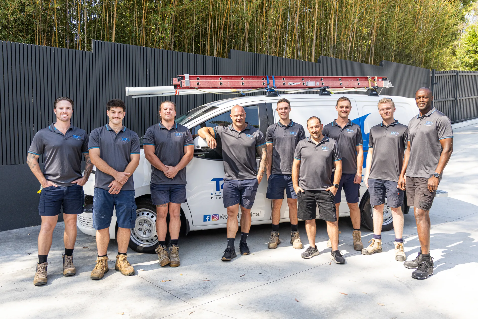The Air Conditioning Tweed Heads team with a service van